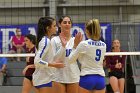 VB vs RIC  Wheaton Women's Volleyball vs Rhode Island College. - Photo by Keith Nordstrom : Wheaton, Volleyball, VB